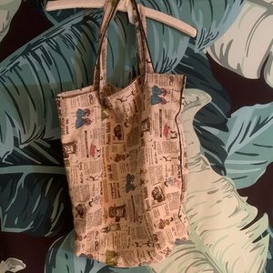 Handmade sewing tote
